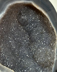 Large NAtural Agate Geode with Quartz Druzy Crystals - MWS1996