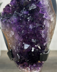 Uruguayan Amethyst & Agate Crystal on Metallic Stand - MWS2206