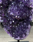 Natural Amethyst Crystal Cave on Metallic Stand - MWS2182