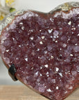 Unique Red Tone Quartz Stone Heart Carving - HST0270