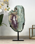 Natural Amethyst & Green Jasper Slice Portal - MWS2235