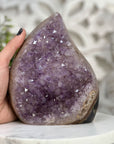 Natural Large Amethyst Flame Carving - FST0080