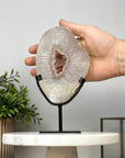 Natural Quartz Portal with Metal Stand - MWS2132