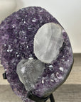 Unique Natural Amethyst Cluster with Calcite Formation - MWS3177