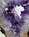 Stunning Natural Amethyst Stone Portal, Metal Stand Included - MWS1946