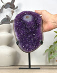 Natural Uruguayan Amethyst Crystal with Stalactite Eye Formation - MWS3194