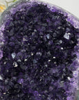 Amethyst Crystal Cluster on Stand - Deep Purple Mineral Specimen for Home Decor - MWS2617