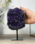 Top Grade Natural Amethyst Crystal Formation - Stand Included - MWS2479