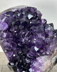 Amethyst Crystal Cluster on Stand—Deep Purple Display for Home Decor - MWS2694