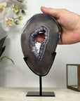 Unique Grey Agate & Amethyst Stone Portal - MWS1943