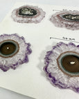 Genuine Large Amethyst Stalactite Slices Flat - Perfect for Crafting Unique Jewelry - STS0038