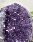 Natural Amethyst Crystal with Metallic Stand - MWS3360