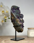 Beautiful Amethyst & Green Jasper Crystal Cluster - MWS1394