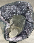 Unique Amethyst Cluster With Rare Calcite Formation – One-of-a-Kind Crystal - MWS2504
