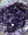 Natural Amethyst Geode with Golden Ring - MWS1988