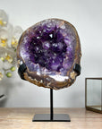 Natural Amethyst Geode with Large & Shinny Crystals - MWS1835