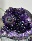 Outstanding Natural Amethyst Geode with Stalactite Eye Formation - MWS2179