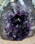 Amethyst & Green Jasper Flame Carving - FST0151