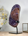 Unique Natural Amethyst Cluster with Rare Pseuda Calcite Formation - MWS1937