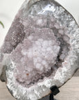 Amethyst Geode with Sugar Sparkling Crystals - MWS2691