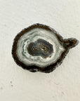 Natural amethyst Jasper & Quartz Stalactite Slices Wholesale Flat - Ideal for Pendants - STS0060