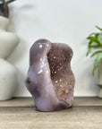 Natural Amethyst, Agate & Jasper Art Statement Piece for Home Decor - CBP1392