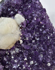 Amethyst Crystal with Unique White Calcite Formation - CBP1159