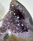 Amethyst & Agate Stone Flame Carving - FST0133