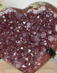 Unique Red Tone Quartz Stone Heart Carving - HST0270