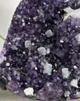 Natural Amethyst Cluster with Calcite Crystal Inclusions - MWS2215