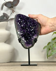 A grade Natural Amethyst & Green Jasper Crystal cluster - MWS3184