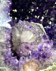 Huge A Grade Amethyst Geode with unique Calcite Crystal Formation - STGE0055