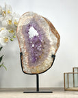 XXL Amethyst & Quartz Geode Slice Portal - MWS2333