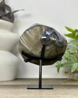 Natural Deep Purple Amethyst Cluster on Metal Stand - MWS3310