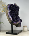 Top Quality Natural Amethyst Geode with Metal Stand - MWS1390