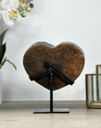 A grade Deep Purple Amethyst Heart - HST0279