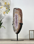 Quartz & Amethyst Portal with Metal Stand - MWS2113