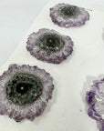 Unique Amethyst Stalactite Slices Set - Natural Crystal for Handmade Jewelry - STS0047