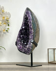 XXL Deep Purple Amethyst Geode With Metal Stand - MWS2751
