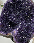 Top Quality Natural Amethyst Geode with Metal Stand - MWS1390