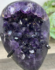 Natural Uruguayan Amethyst Specimen on Stand - MWS3268