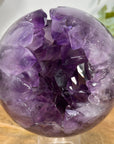 Natural Uruguayan Amethyst Sphere Geode with Large Crystal Formation - SPH0158