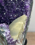 Natural Amethyst Geode with Large Calcite Formation - MWS1845