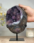 Outstaning Natural Amethyst & agate Geode with Stalactites Formations - MWS1754