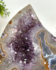 Natural Amethyst & Agate Stone Flame Carving - FST0158