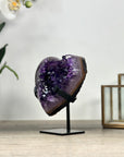Beautiful Amethyst & Agate Stone Heart - HST0304