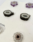 Natural amethyst Jasper & Quartz Stalactite Slices Wholesale Flat - Ideal for Pendants - STS0060