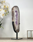 XL Natural Agate & Amethyst Geode Slice Portal - MWS2119