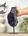 Amethyst CrystalStatemen Piece on Metal Stand - MWS3196