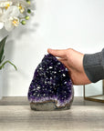 Amethyst Crystal Geode with Deep Purple Points for Home Decor - CBP1241